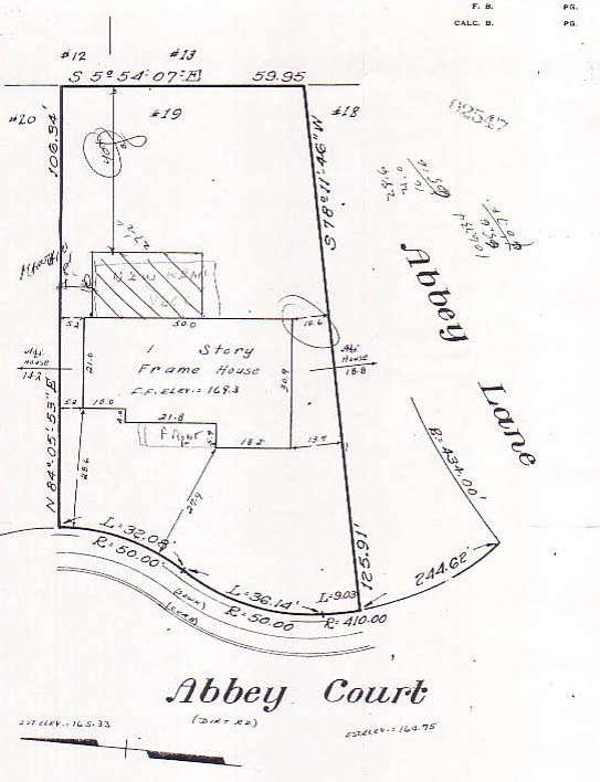 1953 Property Survey (Updated in 1987)